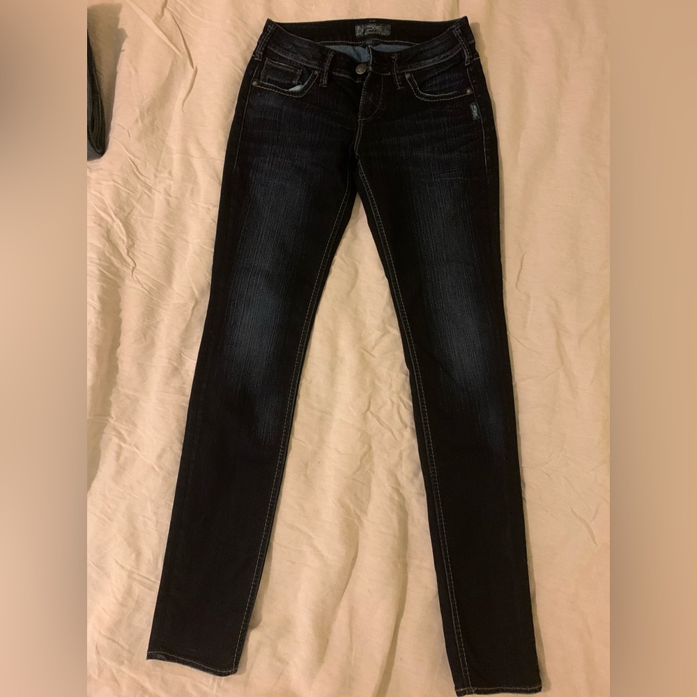 Silver Aiko Skinny Jeans